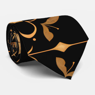 Premium Elegant Black Boho Necktie - Gift For Him