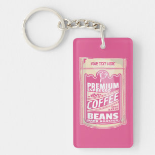 Premium espresso café haricots rose nourriture pop