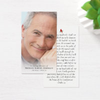Premium Full Photo Memorial Prayer Card