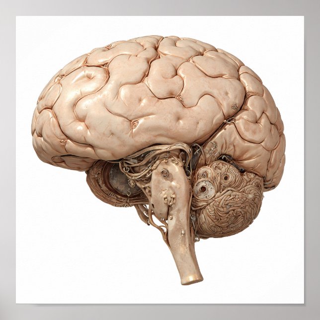 Premium Gilded Design: Luxury Clockwork Organ Poster (Front)