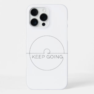 Premium iPhone Cover ‘Keep Going’ - Minimalist
