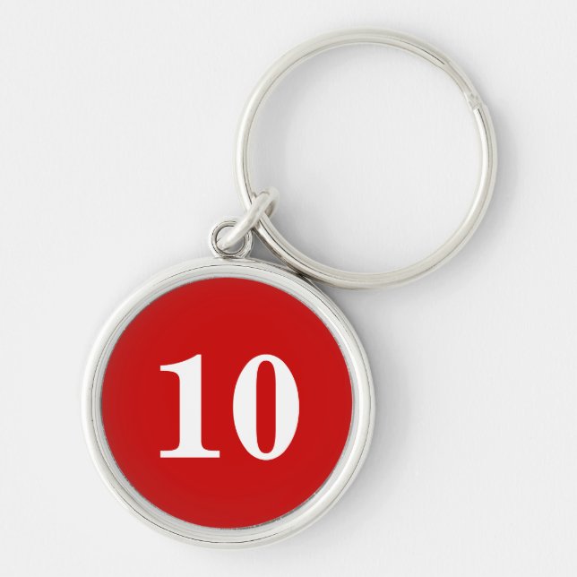 Premium keychains with custom hotel room number (Front)