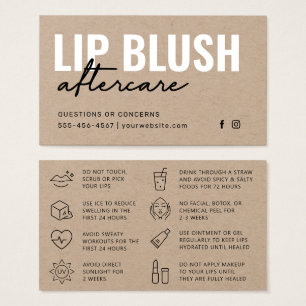 Premium Kraft Modern Lip Blush Tattoo Aftercare