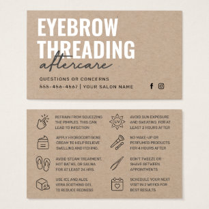 Premium Kraft Simple Eyebrow Threading Aftercare 
