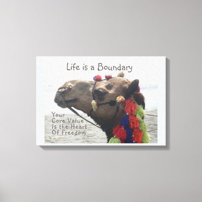 Premium Life is a Boundary Wrapped Canvas (Gloss) (Front)