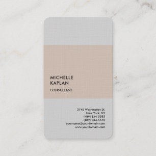 Premium Linen Modern Professional Exclusive Business Card