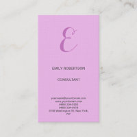 Premium Linen Monogram Initial Orchid & Lilac