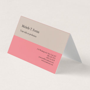 Premium Linen Plain Minimalist Simple Pastel Colou Business Card
