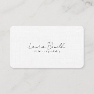 Premium Linen Professional Modern Business Card