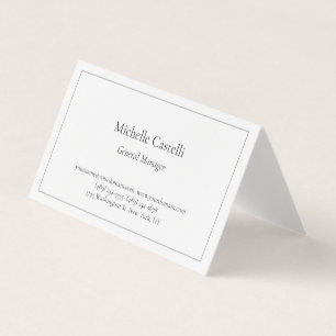 Premium Linen Professional Unique Classical Simple Business Card