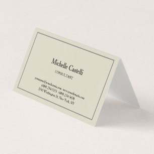 Premium Linen Professional Unique Classical Simple Business Card