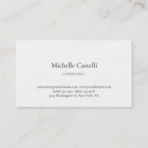 Premium Linen Professional Unique Classical Simple Business Card