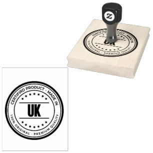 Premium Look UK Word Printed Logo Colour None Ink  Rubber Stamp