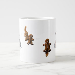 Premium Luxury Gingerbread Family Home Sweet  Large Coffee Mug