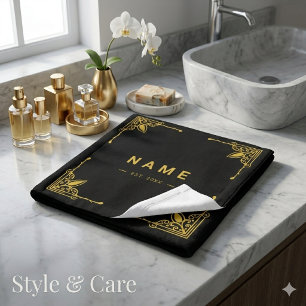 Premium Luxury Wash Cloth with Custom Name