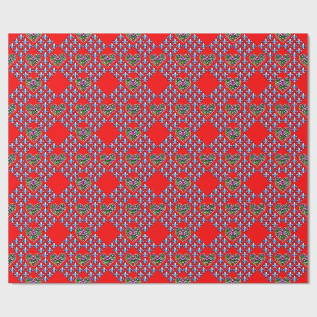 Premium Matte Wrapping Paper – Colourful 3D Digita (Flat)