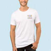 Premium Men’s White T-Shirt Custom Business Logo