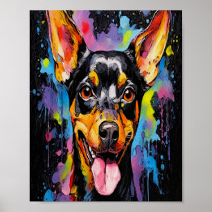 Premium Min Pin Print (CHOOSE YOUR SIZE)