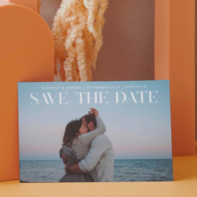 Premium Modern TRENDY Text Photo DESIGNER Save The Date (Creator Uploaded)