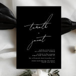 Premium NAMES | Stylish Black & White Wedding Invitation<br><div class="desc">This design is part of a collection.</div>