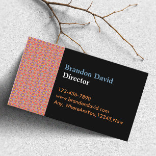 Premium Native American Geometric Floral Pattern Business Card