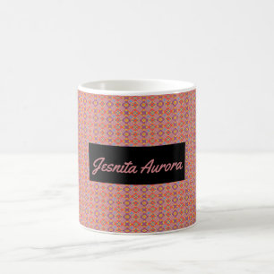 Premium Native American Geometric Floral Pattern Coffee Mug