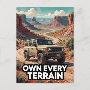 Premium Off Road SUV For Extreme Terrain Lovers Postcard