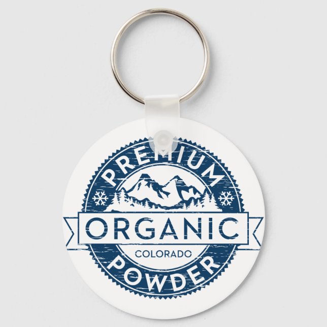 Premium Organic Colorado Powder Key Chain (Front)