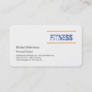 Premium Pearl Fitness Sport Professional Trainer  Business Card