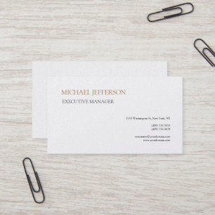 Premium Pearl Modern Elegant Simple Business Card