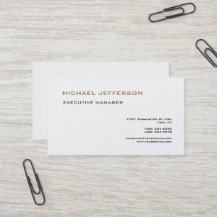 Premium Pearl Modern Elegant Simple Minimalist Business Card