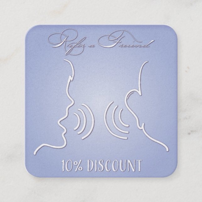 Premium Pearlescent 10% off for you and a friend Referral Card (Front)