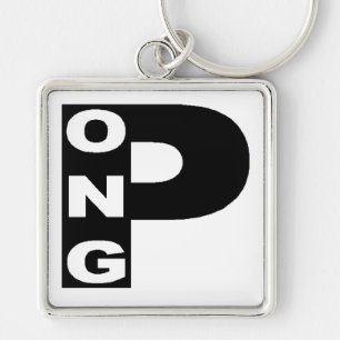 Premium PING PONG Square Keyboard Keychain