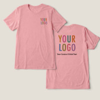 Premium Pink Mauve T-Shirt Custom Logo Unisex