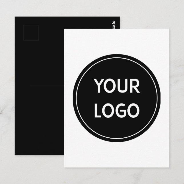 Premium QR Logo Concept for Modern Postcard (Front/Back)
