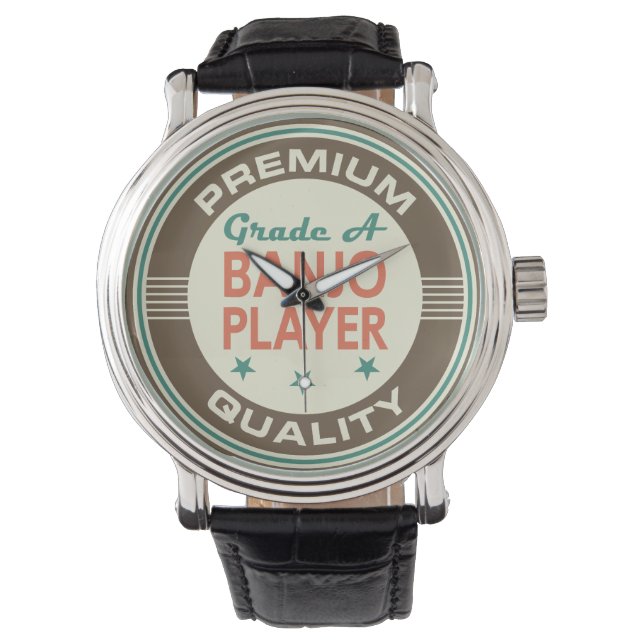 Premium Quality Banjo Player (Funny) Gift Watch (Front)