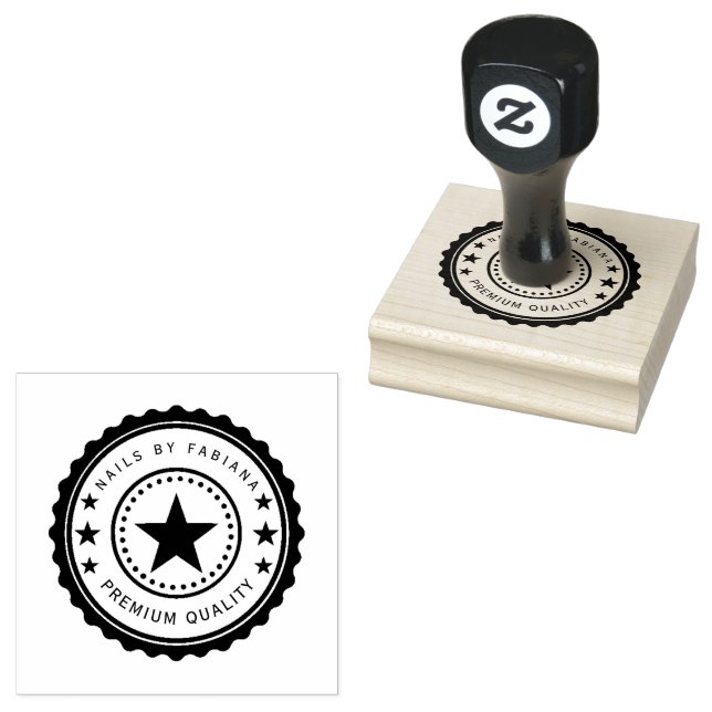 PREMIUM QUALITY Business Logo Large  Rubber Stamp (Stamped)