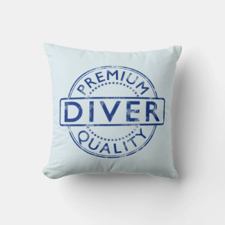 Premium Quality Diver Throw Pillow