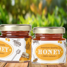Premium Quality Honey - Elegant Honey Jar Favours