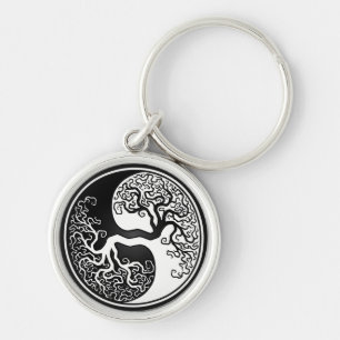 Premium Round Yin Yang Keychain