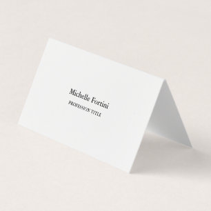 Premium Silk Elegant Plain Minimalist Business Card