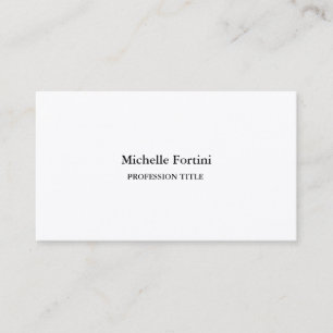 Premium Silk Elegant Plain Minimalist Business Card