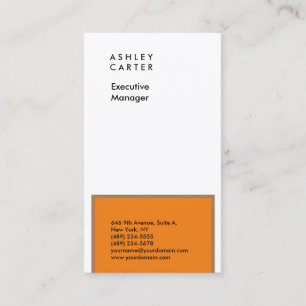 Premium silk elegant white minimalist modern business card