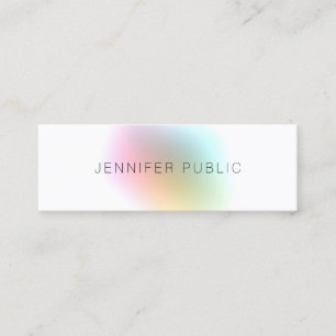Premium Silk Finish Modern Elegant Colourful Mini Business Card