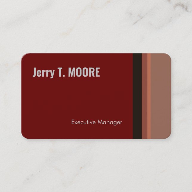 Premium Silk Minimalist Modern Plain Business Card (Front)