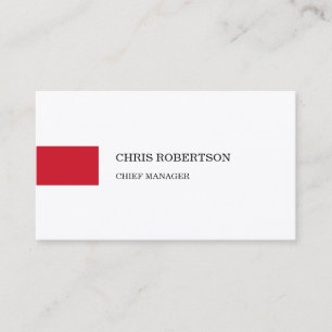 Premium Silk Modern Minimalist Plain Business Card