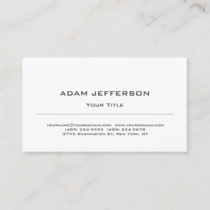 Premium Silk Modern Trendy Minimalist Business Card