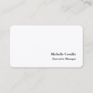 Premium Silk Plain Professional Minimalist Business Card