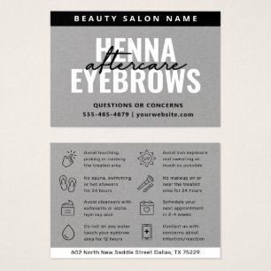 Premium Silver Eyebrow Tint Henna Brows Aftercare