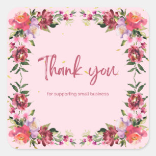 "Premium Small Business Stickers" Square Sticker